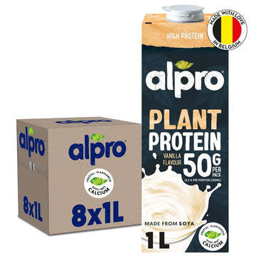 Alpro Protein Sojadrink - Vanillesmaak - 8x1L