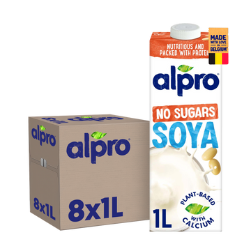Alpro Soy No Sugar 8 x 1L