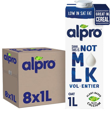 ALPRO DRINK Haver Not Milk Plantaardige Drink Vol 3,5% 8x1L