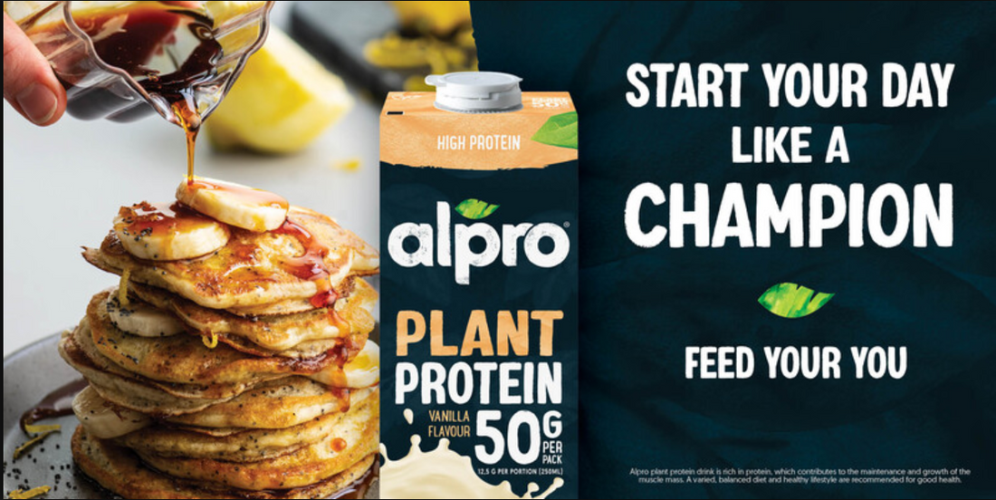 Alpro Boisson Protéinée Soja - Goût Vanille - 8 x 1L