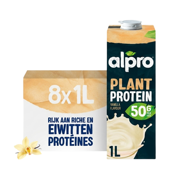 Alpro Protein Sojadrink - Vanillesmaak - 8x1L